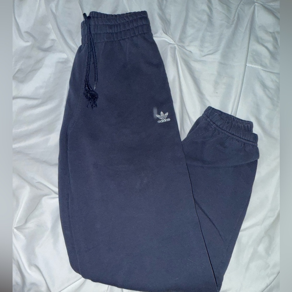 Navy adidas sweat pants